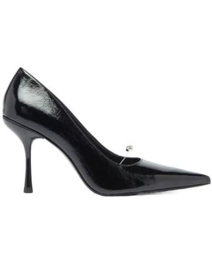 DIESEL D-Jewels Leather Pumps - Black