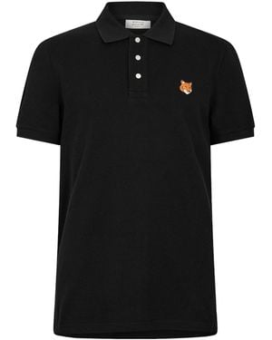 Maison Kitsuné Shortsleeve Polo Shirt - Black