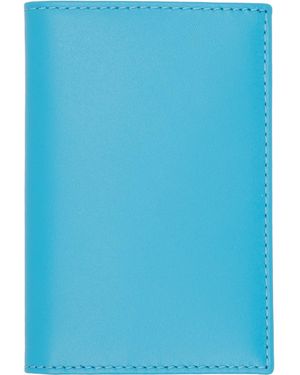 Comme des Garçons Comme Des Garçons Wallets Classic Leather Line Card Bag - Blue