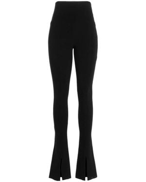 Norma Kamali Spat High-Waisted Flared Leggings - Black