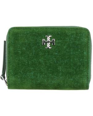 Tory Burch Leather Wallets - Green
