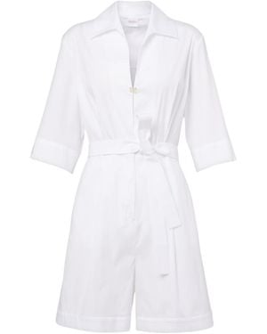 Max Mara Poplin Jumpsuit - White