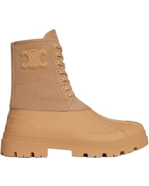 Celine Riley Lace-Up Boot - Natural
