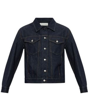 Dries Van Noten Long-Sleeved Denim Jacket - Blue