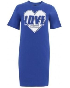 Moschino Logo Dress - Blue