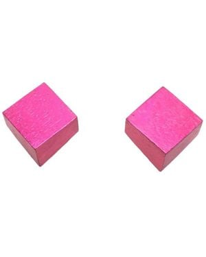 Monies Geometric Earrings - Pink