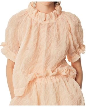 Simone Rocha Ruffle Tulip Top - Natural