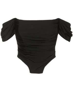 GIUSEPPE DI MORABITO Stretch Jersey Off-The-Shoulder Top - Black
