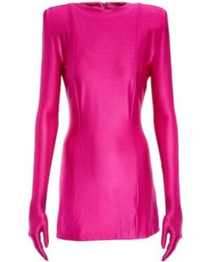 Vetements Diva Gloves Jersey Minidress - Pink