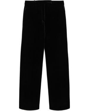 Sportmax Mid-Rise Straight Leg Trousers - Black