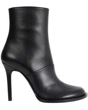 Ann Demeulemeester Melynappa Plonge Leather Court Shoes - Black