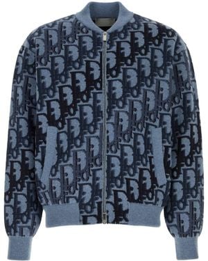 Dior Oblique Blouson Jacket - Blue