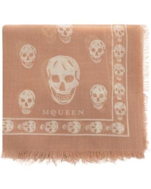 McQueen Printed Scarf - Natural