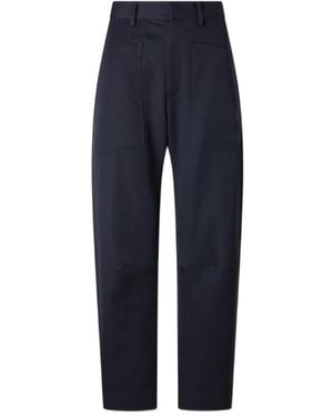Nili Lotan Casual Trousers With Belt Loops - Blue