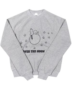 RE/DONE Printed Long-Sleeved Sweatshirt - Grey