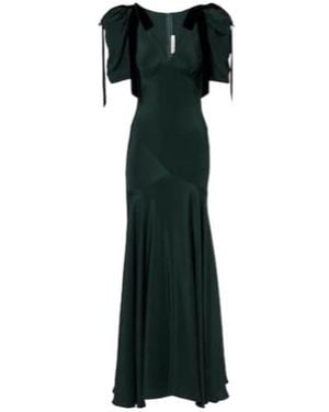 Rodarte Bow-Detail Silk Cocktail Dress - Black
