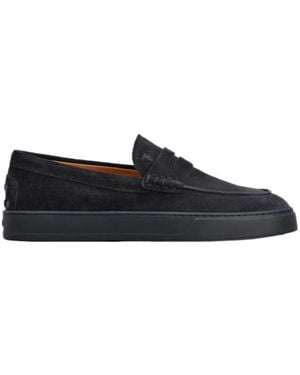 Tod's Penny Leather Loafers - Black