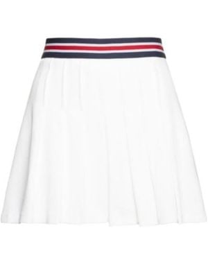 The Upside Elastic Striped Waist Skirt - White