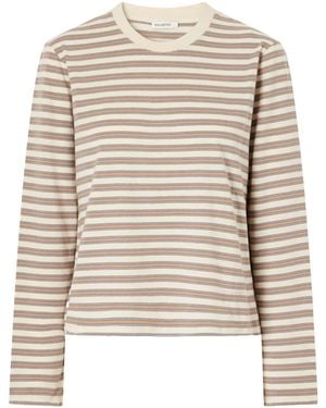 Kallmeyer Wynn Striped Cotton-Jersey T-Shirt - Natural