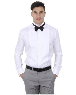 Armani Collezioni Cotton Long-Sleeved Shirt - White