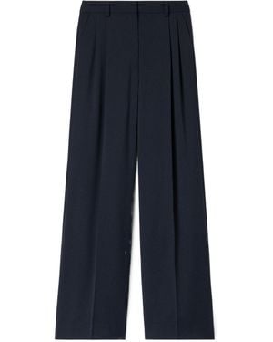 Filippa K Pleated Wide-Leg Trousers - Blue