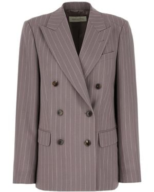 Dries Van Noten Long-Sleeve Blazer - Brown