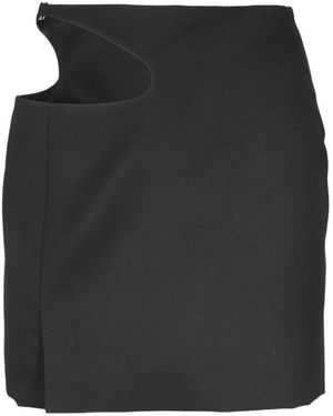 Low Classic Hollowed-Out Skirt - Black