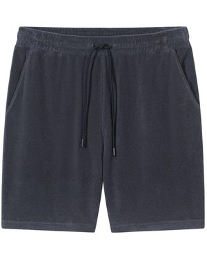 Closed Drawstring Track Shorts - Blue