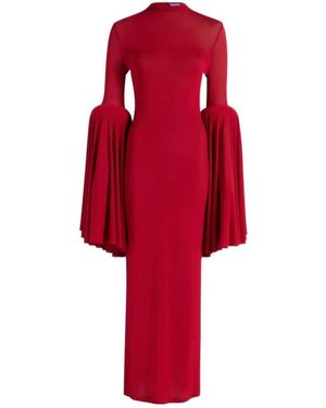 Jean Paul Gaultier Long-Sleeved Dress - Red