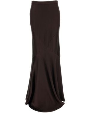 Max Mara Side-Zip Skirt - Brown