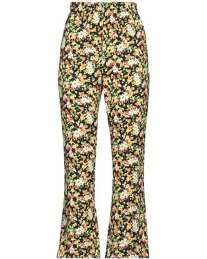 Marni Floral-Print Casual Pants - Yellow
