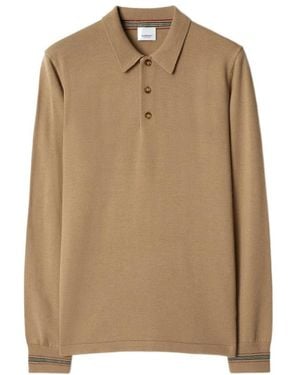 Burberry Logo Wool Jumper - Natural