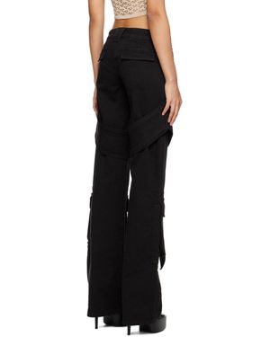 Blumarine Multi-Pocket Denim Overalls - Black