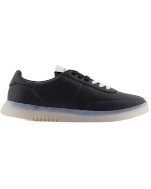 Emporio Armani Lace-Up Sneakers - Black