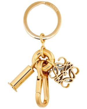 Loewe Anagram Keyring - Metallic