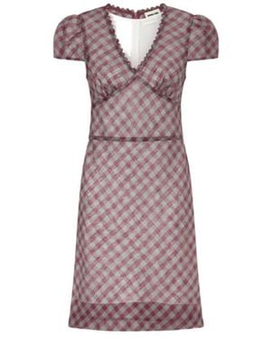ShuShu/Tong Plaid Dress - Purple