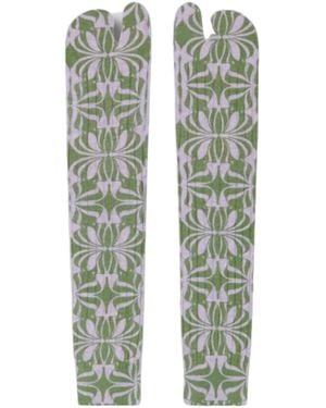 Dries Van Noten Pattern Socks - Green