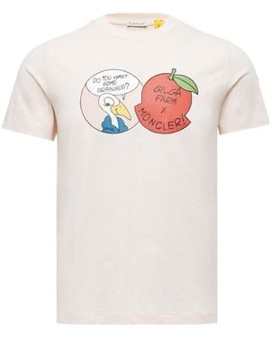 Moncler X Gilga Farm Designed By Donald Glover Cotton T-Shirt - White
