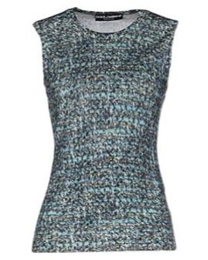 Dolce & Gabbana Sleeveless Knit Top - Blue