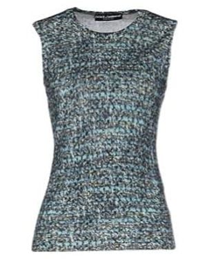 Dolce & Gabbana Sleeveless Knit Top - Blue