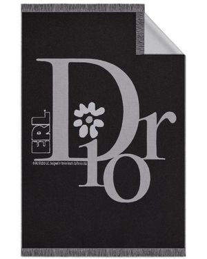 Dior Homme Fringed Scarf - Black