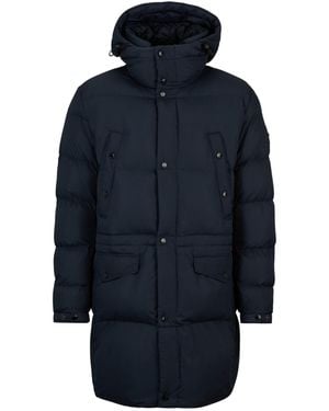 BOSS Casual Hooded Down Jacket - Blue