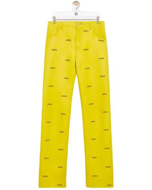 Loewe Trousers - Yellow
