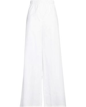 Max Mara Plain Colour Casual Trousers - White