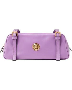 Versace Emblème Bowling Bag - Purple