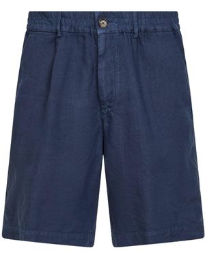 Brunello Cucinelli Elasticated Waistband Bermuda Shorts - Blue