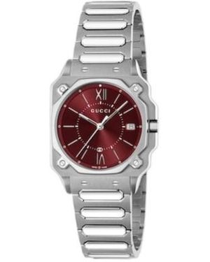 Gucci G-Flat Watch, 30Mm - Red