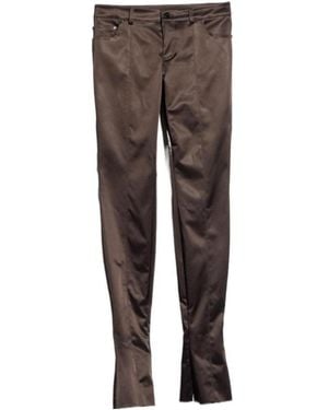 Gucci Stretch Acetate Duchesse Pants - Brown