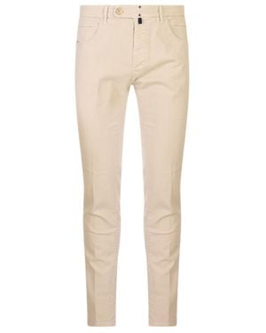 Incotex Casual Pants With Belt Loops - Natural