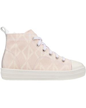 Dior Baby Round Toe High-Top Sneakers - Natural